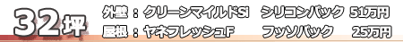 外壁シリコン塗装32坪